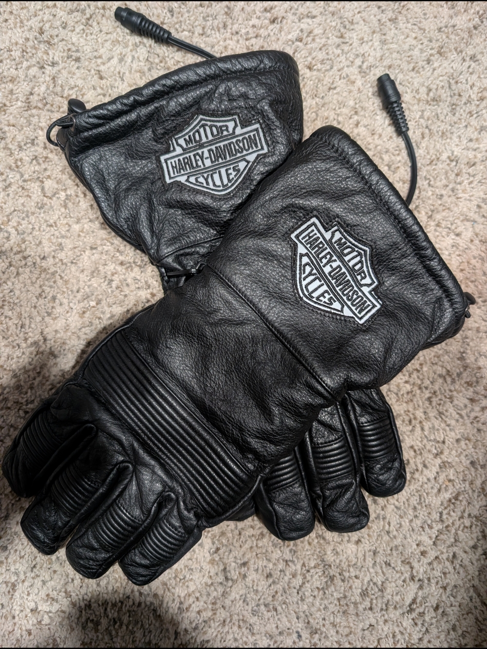 Harley Davidson Gauntlet Heated Motorcycle Gloves